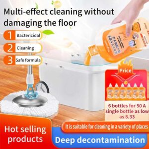 【 6 bottle set】TidyHaven Floor cleaner, ceramic tile cleaning, floor tile cleaning, floor mopping special liquid, strong stain removal
