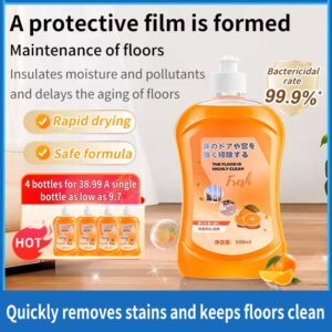【 4 bottle set】TidyHaven Floor cleaner, ceramic tile mopping tile special cleaning solution, fragrant and strong stain removal